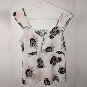 Candie's Medium Cinched-Bodice Sleeveless Blouse